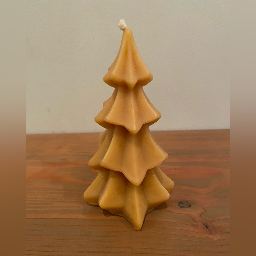 Beeswax tree candle
